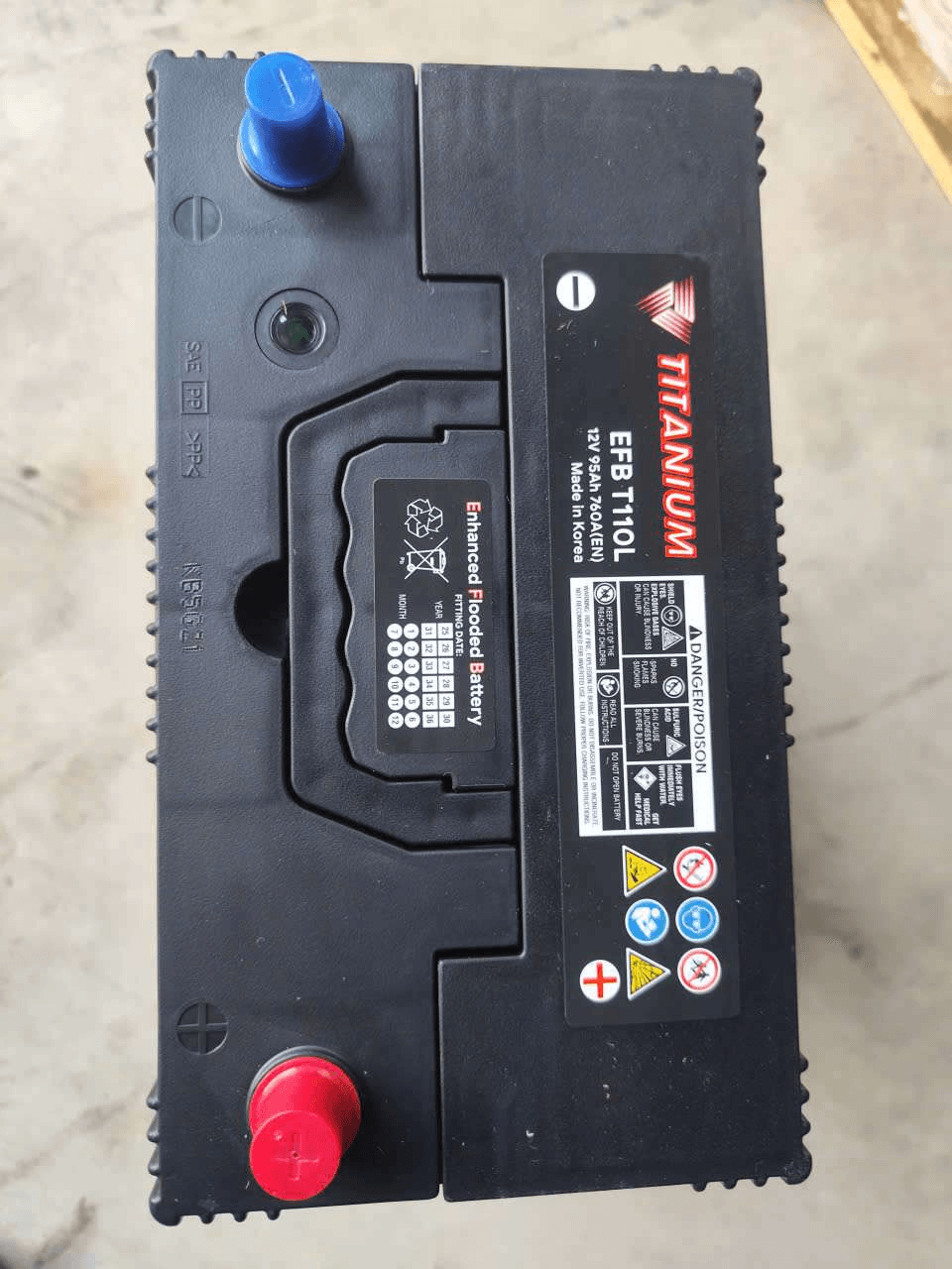 Ắc quy TITANIUM EFB T110L