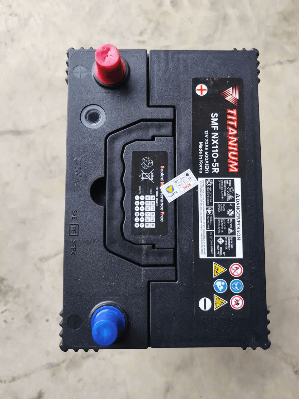Ắc quy TITANIUM SMF NX110-5L / 5R thumbnail 4